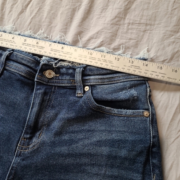 Kancan Estilo Juniors sz 5/26 NWOT frayed waist distressed hem boho beach coast - Picture 6 of 9